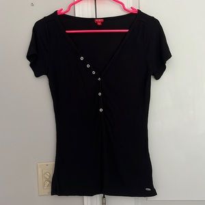Guess Henley T-shirt Top